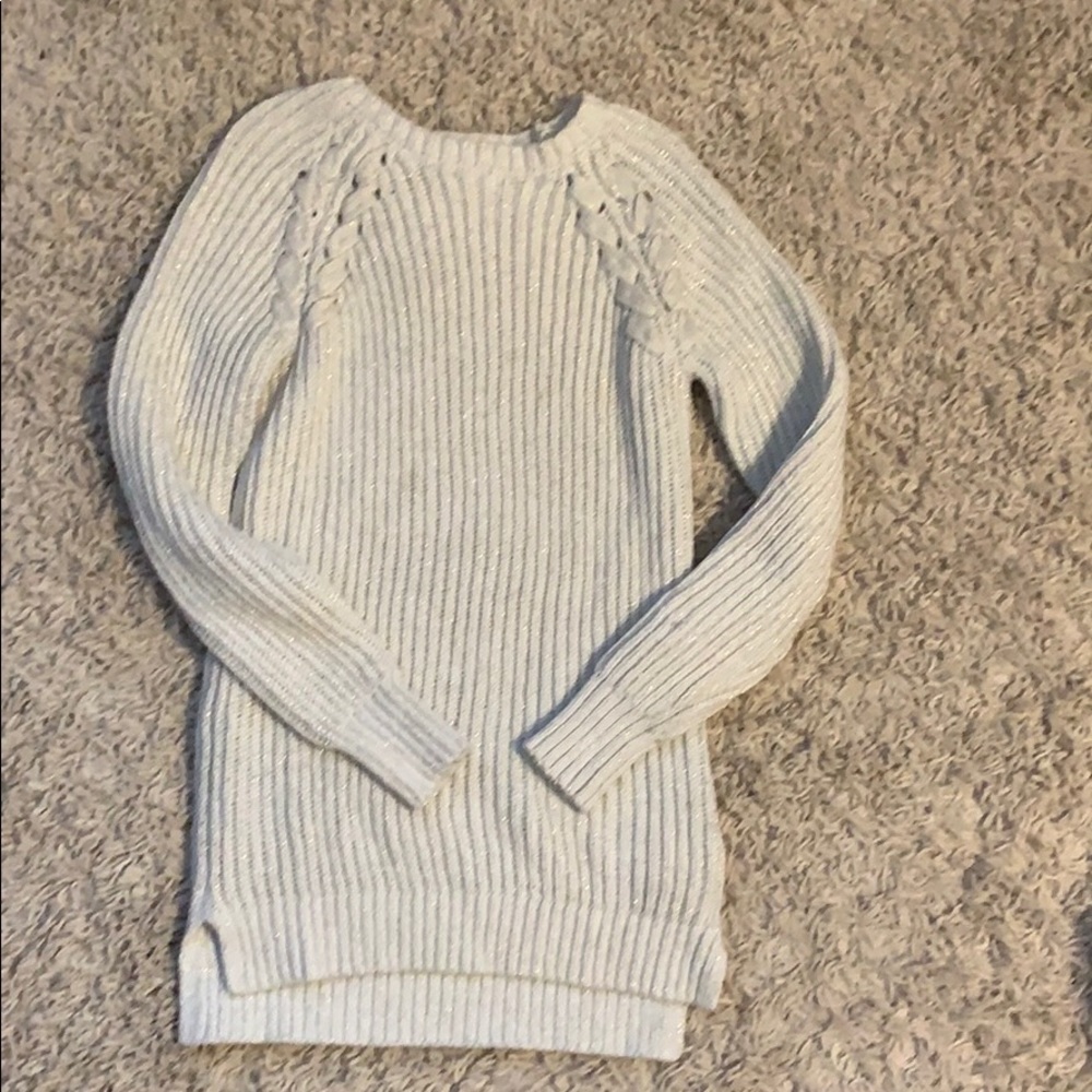 Girl’s Ivory and Gold Sweater